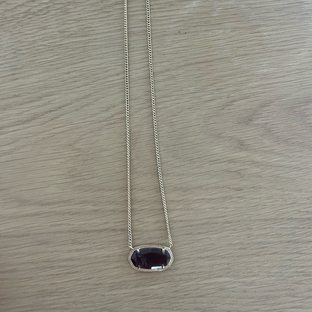 Kendra Scott Elisa Necklace in purple and gold